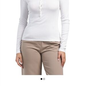 Rag & Bone White Fitted Button Down Shirt